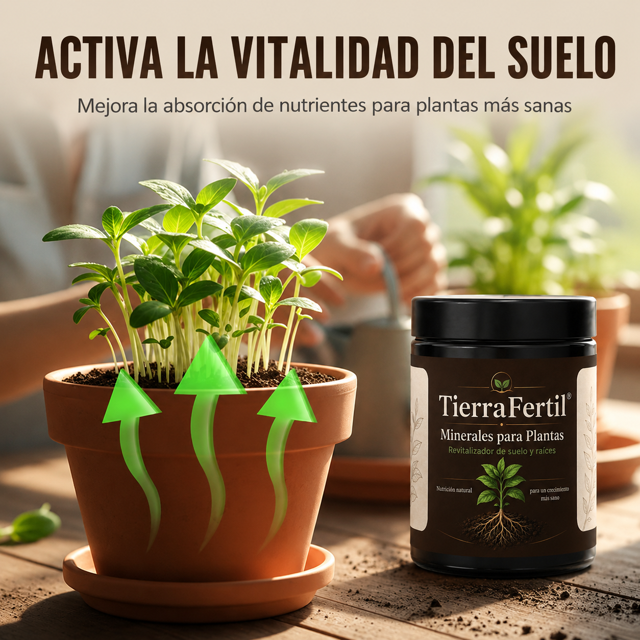 TierraFertil | Minerales para plantas, activador universal de raíces